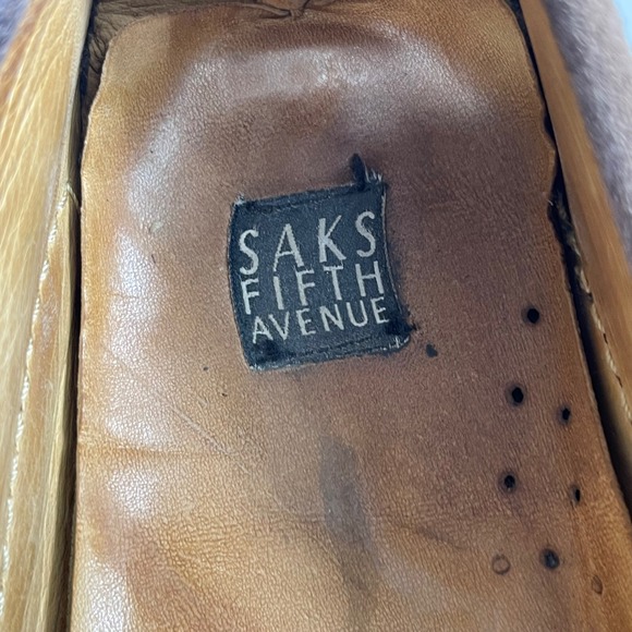 Saks Fifth Avenue 9022 Brown Suede Driving Loafers Shoes Slip On Men\'s 10.5 M main image 11